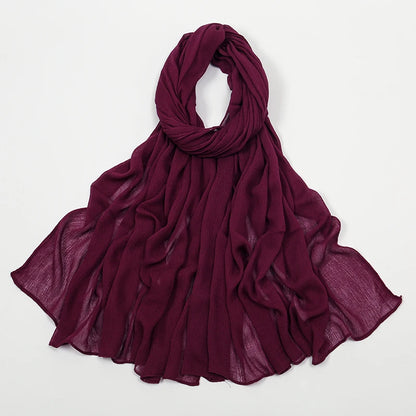 The Crinkle Rayon Hijab – Effortless Elegance, All-Day Comfort