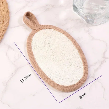1/2Pcs Natural Loofah Skin Bath Wipes  Foaming and Mud Scrubbing Bath Wipes Bath Towels Bath Flower Accessories