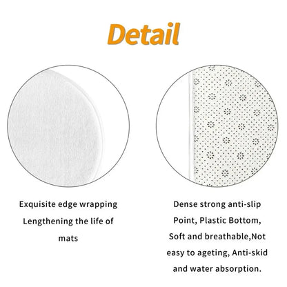 Retro Aztec Sun Calendar Round Rug Mayan Culture 3D Print Non-slip Floor Mat for Living Room Bedroom Mystical Home Decor Carpet