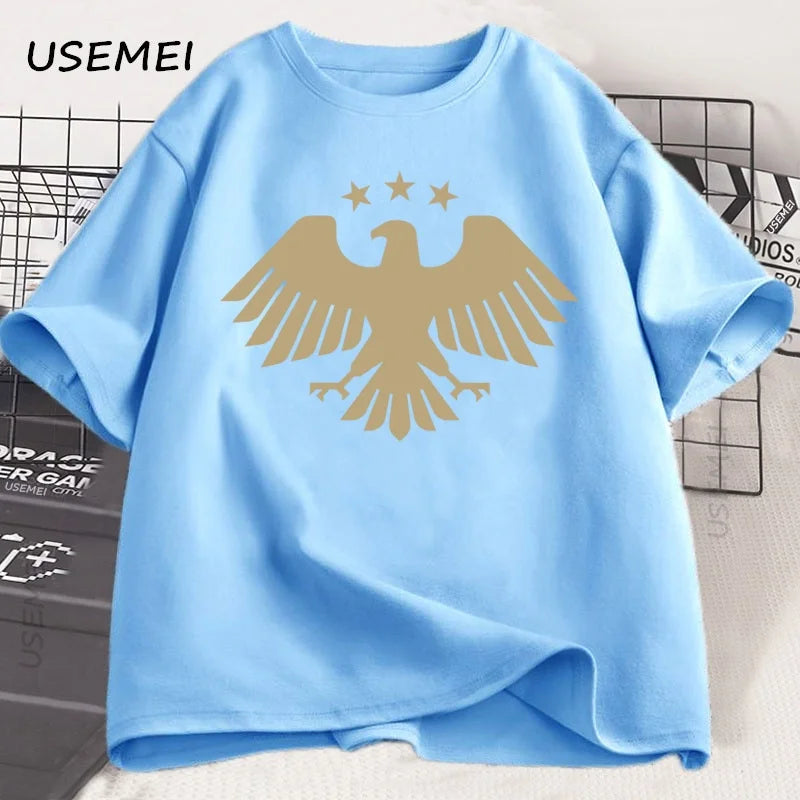 Men's T-Shirt Eagle of Syria Graphic T Shirts Casual Cotton Short Sleeve Syrian T Shirt Man Woman Streetwear Loose Tees