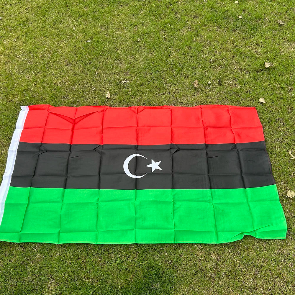 SKY FLAG Libya National Flag 90x150cm 3x5fts Hanging polyester Libya flag for indoor Outdoor Advertising home Decoration