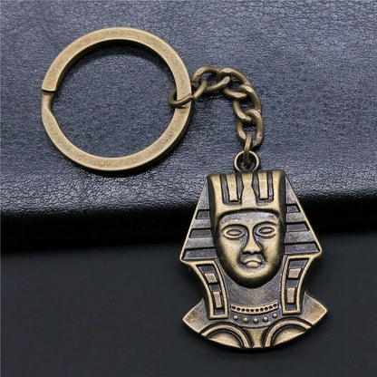 Eye of Horus & Pharaoh Keyring – Egyptian Charm, Creative Gift Accessory