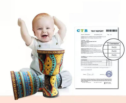 Sheepskin Djembe African Drum Children Beginner Music Drums Tambourine Adult Traditional Drum Handmade Percussion Instruments