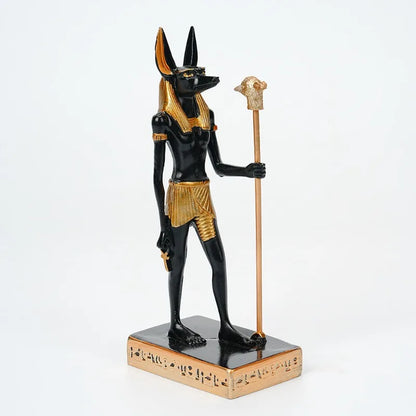 Anubis Resin Sculpture – Creative Egyptian Mythology Statue for Home & Study