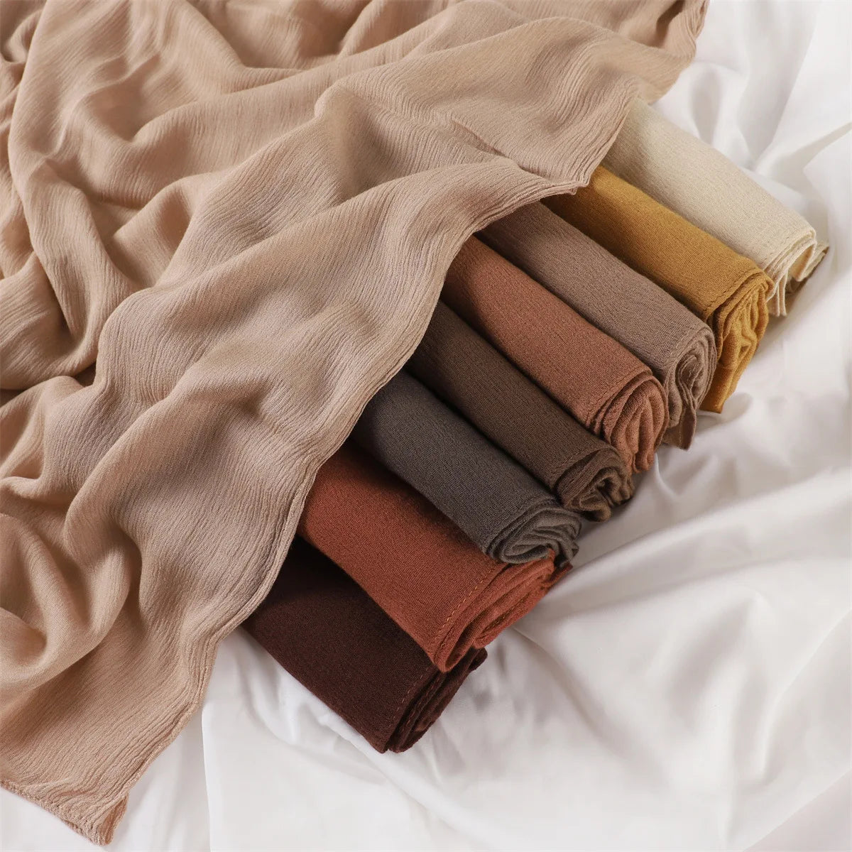 The Crinkle Rayon Hijab – Effortless Elegance, All-Day Comfort