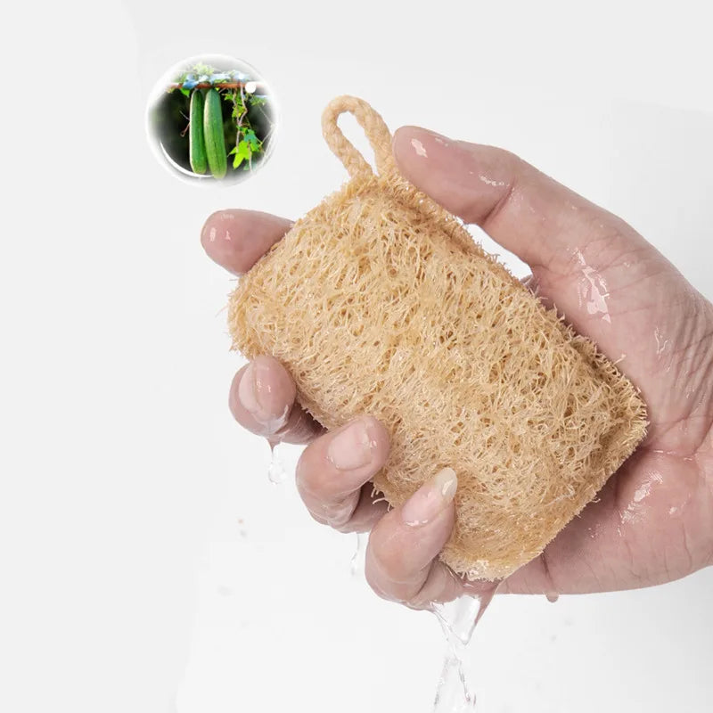 1/3pcs Organic Loofahs Loofah Spa Exfoliating Scrubber natural Luffa Body Wash Sponge Remove Dead Skin Made Soap Dishwashing