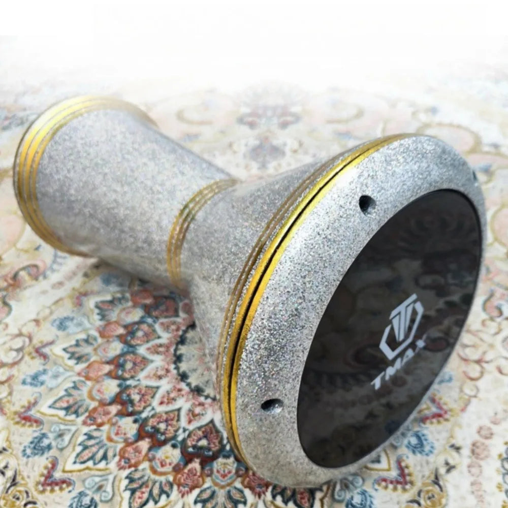 Tmax 8.5 Inch Arabic Drums Aluminum Casting Drum Cavity Middle Eastern Drum Belly Dance Accompaniment Musical Instruments