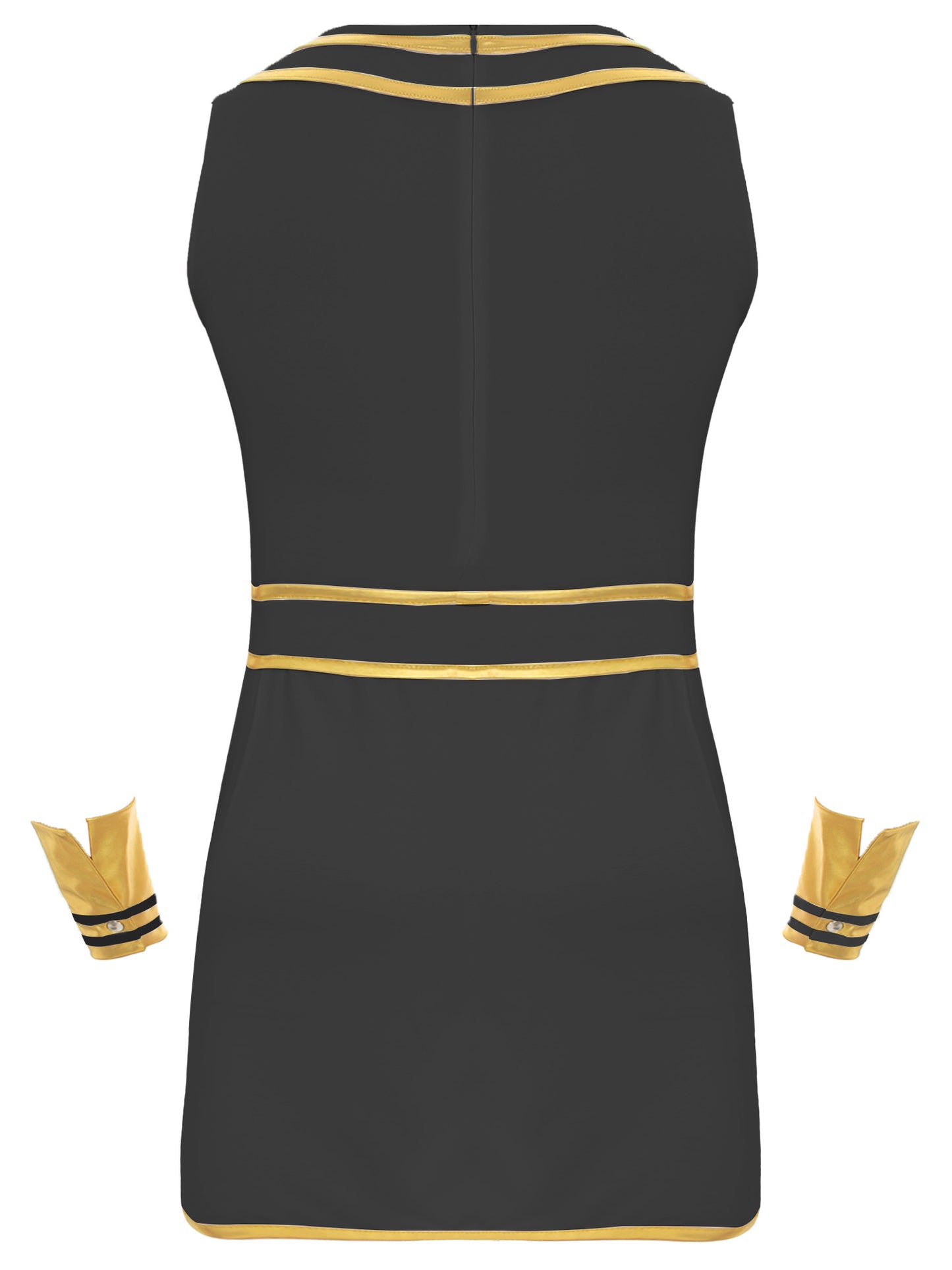 Pharaoh & Spartan Robe Costume – Men's Egyptian God Cosplay with Cuffs