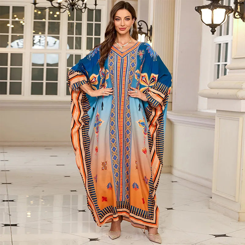 The Plus Size Moroccan Cover-Up – Embroidered Kaftan for the Arab Woman in America