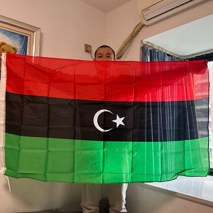 SKY FLAG Libya National Flag 90x150cm 3x5fts Hanging polyester Libya flag for indoor Outdoor Advertising home Decoration