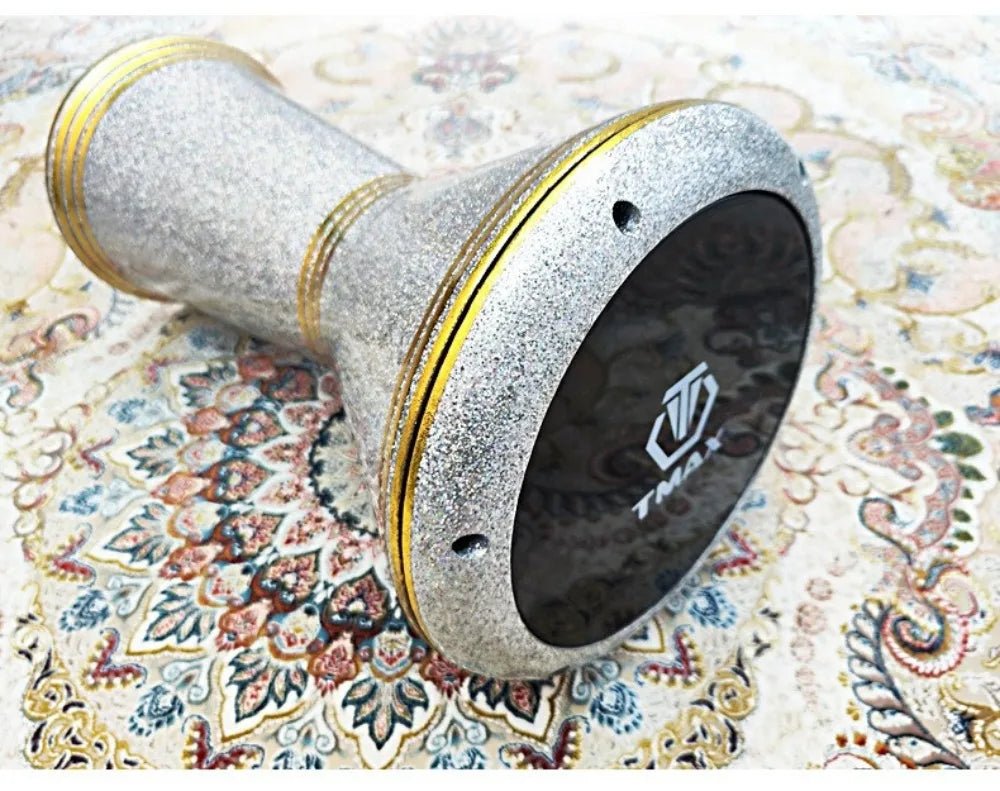 Tmax 8.5 Inch Arabic Drums Aluminum Casting Drum Cavity Middle Eastern Drum Belly Dance Accompaniment Musical Instruments