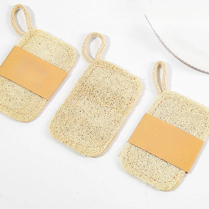 The Loofah Six – Natural Bamboo Fiber Exfoliating Sponges (6-Pack)