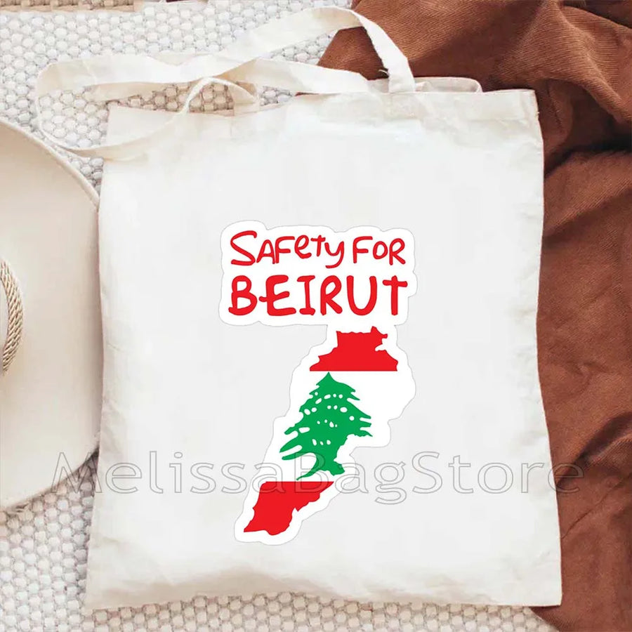 Love Beirut – Lebanese Roots Canvas Shoulder Tote
