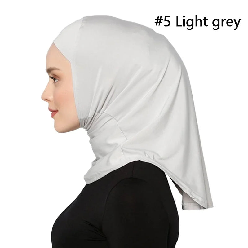 Islamic Modal Blue SPORT Hijab Abaya Hijabs For Woman Abayas Jersey Head Scarf Muslim Dress Women Turbans Instant Satin Turban