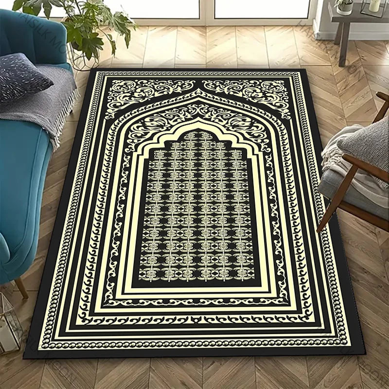 17 Styles Muslim Prayer Carpet Room Living Room Bedroom Sofa Large Area Mat Daily Prayer Soft Carpet Ramadan Gift for Friend