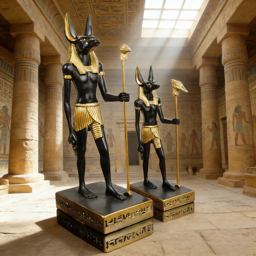 Mystical Anubis Statue Egyptian God Sculpture Premium Resin Figurine Ancient Mythology Home Office Decor Unique Collectible Idea