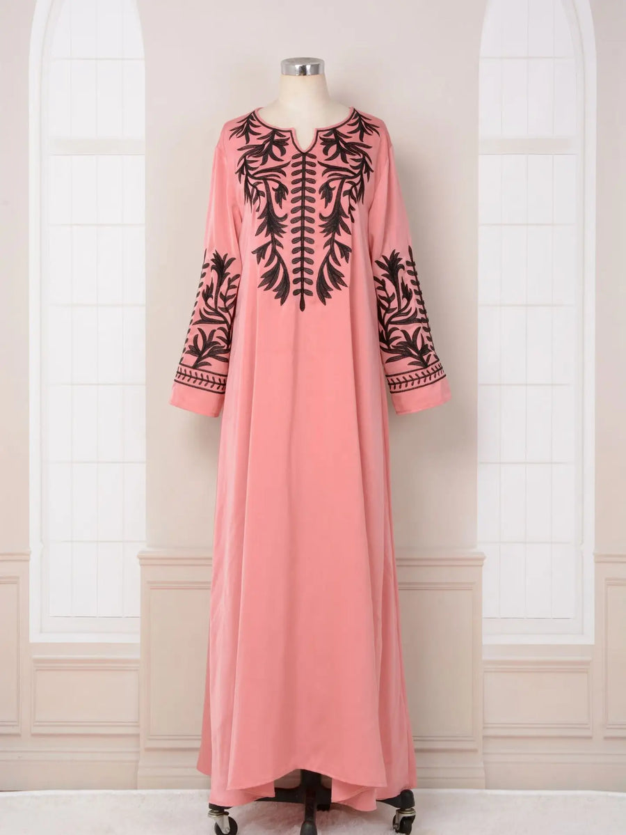 Lace & Legacy – Embroidered Party Abaya for the Arab Woman in America