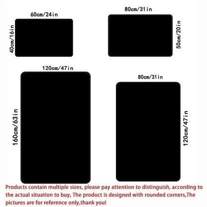 Ramadan Kareem Muslim Prayer Floor Mat Soft Poly Kneeling Rug for Islam Festival Worship Non-Slip Carpet for Home or Mosque Area