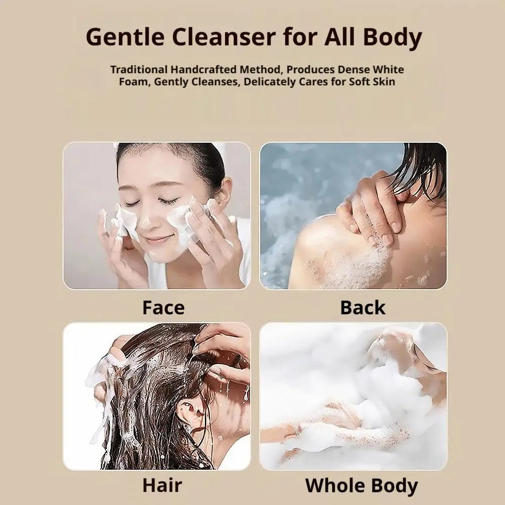 Ancient Soap Natural Olive Oil Laurel Extract Handmade Soap Bar Anti-Mite Deep Cleansing Oil Control Face Body Wash Skin Care