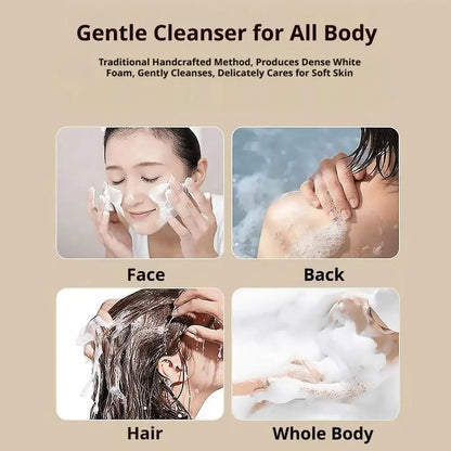 Ancient Soap Natural Olive Oil Laurel Extract Handmade Soap Bar Anti-Mite Deep Cleansing Oil Control Face Body Wash Skin Care