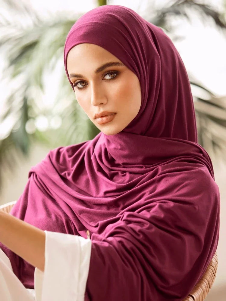 The Mercerized Cotton Jersey Hijab – Softness, Style, and Full Coverage