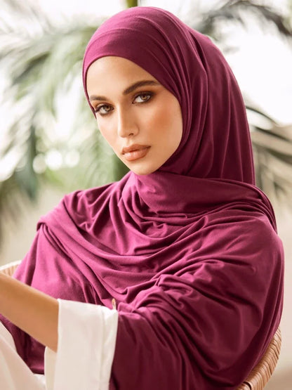 The Mercerized Cotton Jersey Hijab – Softness, Style, and Full Coverage