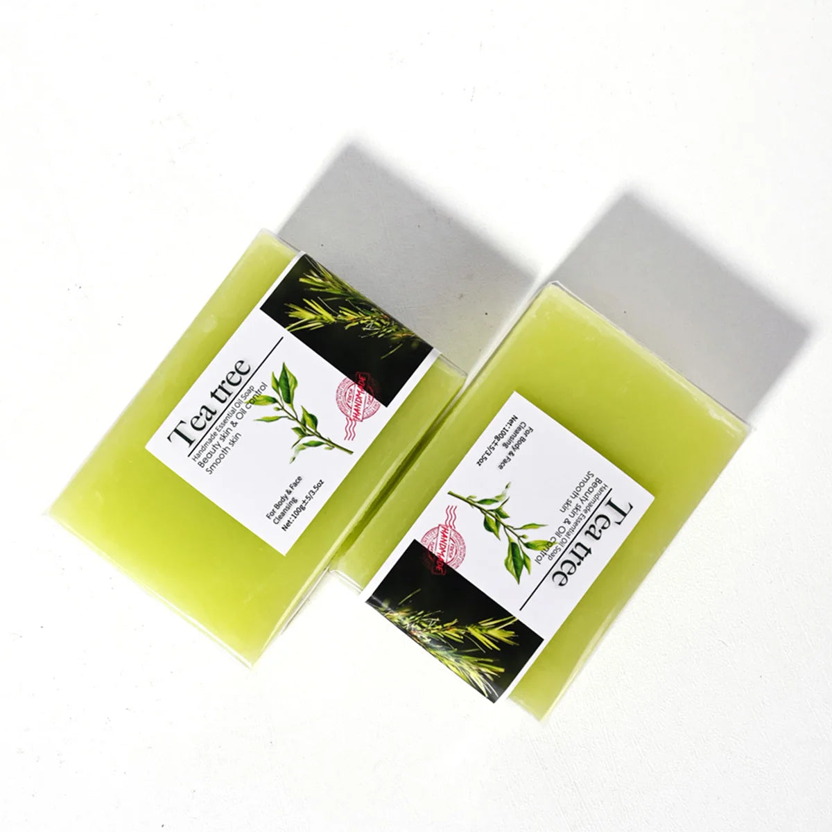 The Tea Tree Bar – Handmade Olive Oil & Essential Oil Soap (100g)