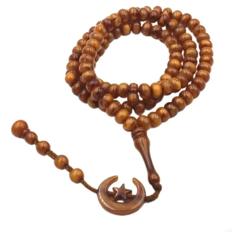 G7NC Tasbih Prayer Beads Wrap Bracelets Tasbih Prayer 99 Worry Beads Misbaha Beads