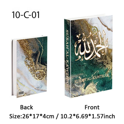Kaaba Mosque Arch Moroccan Islamic Decorative Books Storage Box Fake Book Coffee Table Living Room Interior Home Decor Quran