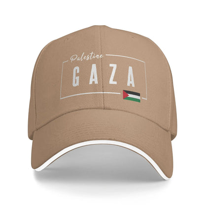 Summer Casual Baseball Cap Gaza Palestine Flag Outdoor Sport Trucker Hat For Unisex-Teens Adjustable  y2k Funny Snapback Cap