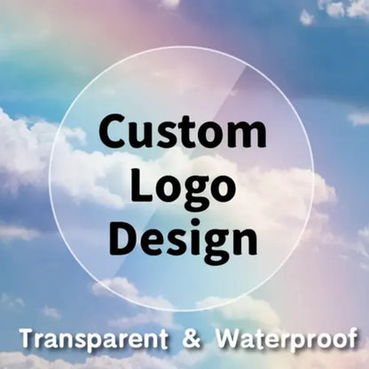 45-50pcs Custom Personalized Stickers - 4 Unique Materials (White PVC, Clear, Holographic, Kraft) - Design Your Own!