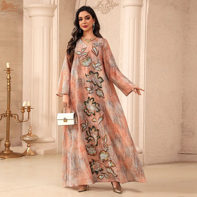 Flowers of Light – The Sequined Eid Djellaba for the Muslim Woman in America