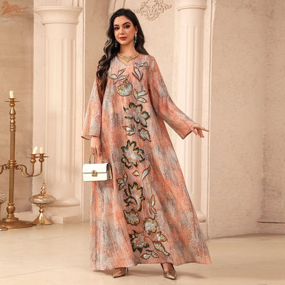 Flowers of Light – The Sequined Eid Djellaba for the Muslim Woman in America