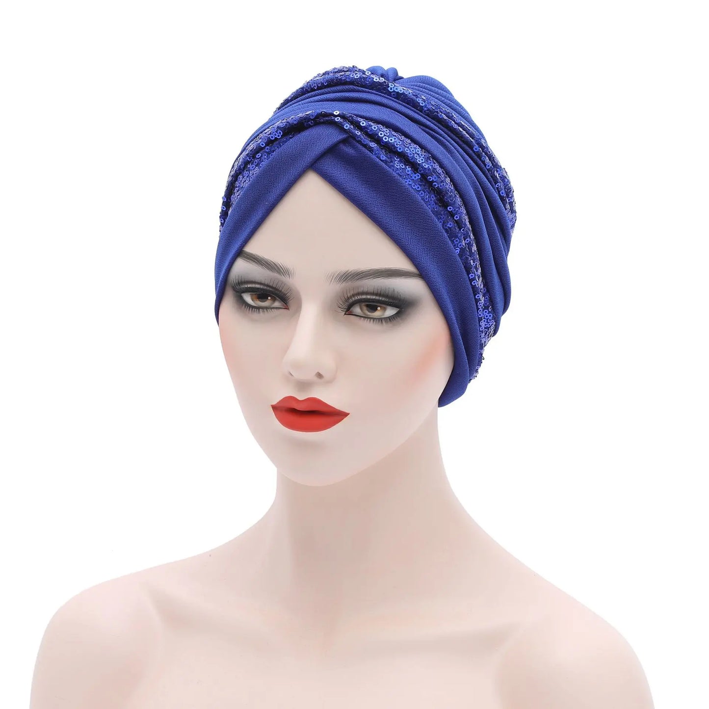The Sequin Turban Cap – Shine with Modesty and Grace