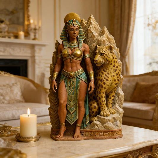 Home Decor Mold Soft Egyptian  Candle Mold Leopard Resin Mold Non-Toxic For Living Room Bedroom Diy Crafts