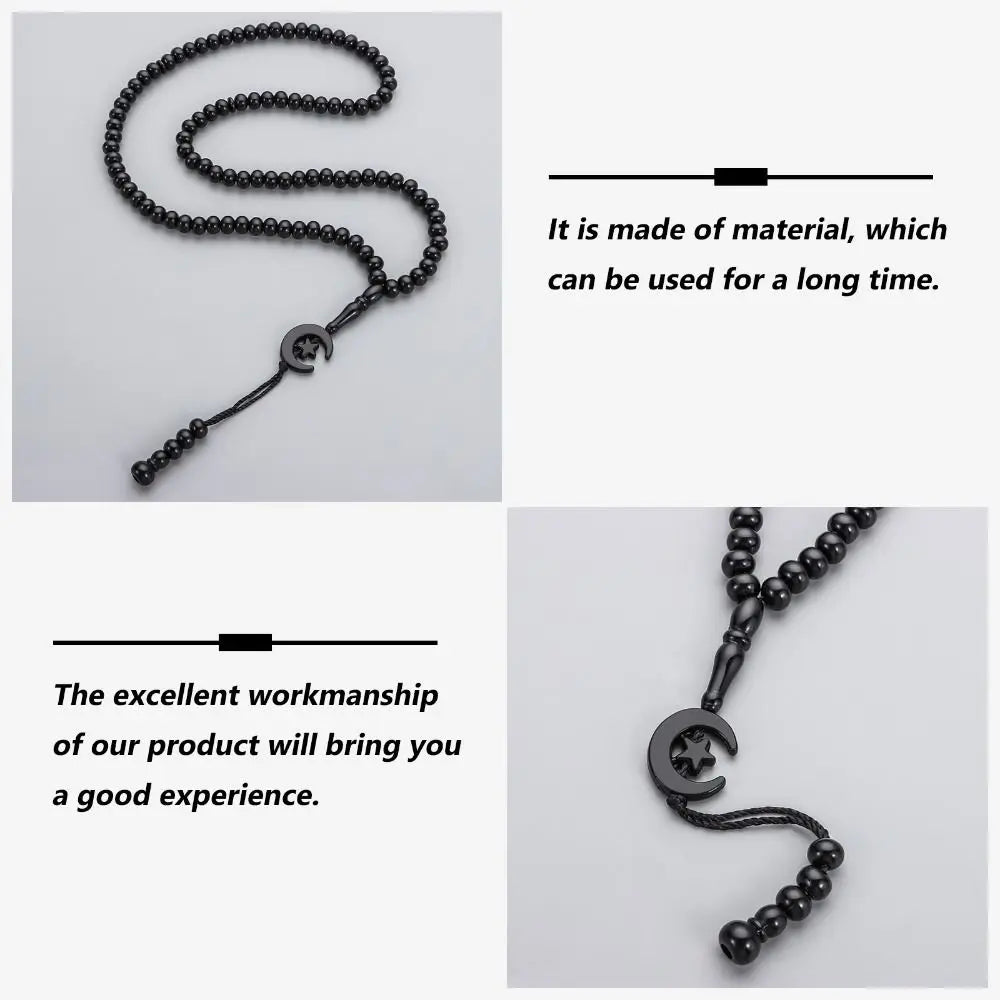 2pcs Prayer Beads Muslim Tasbih 99 Beads Allah Muhammad Engraved Islamic Prayer Rosary Bead Misbaha Tasbeeh 99 Prayer Beads