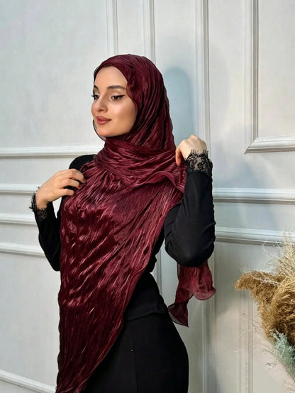 The Wavy Edge Hijab – Elegance with Every Fold