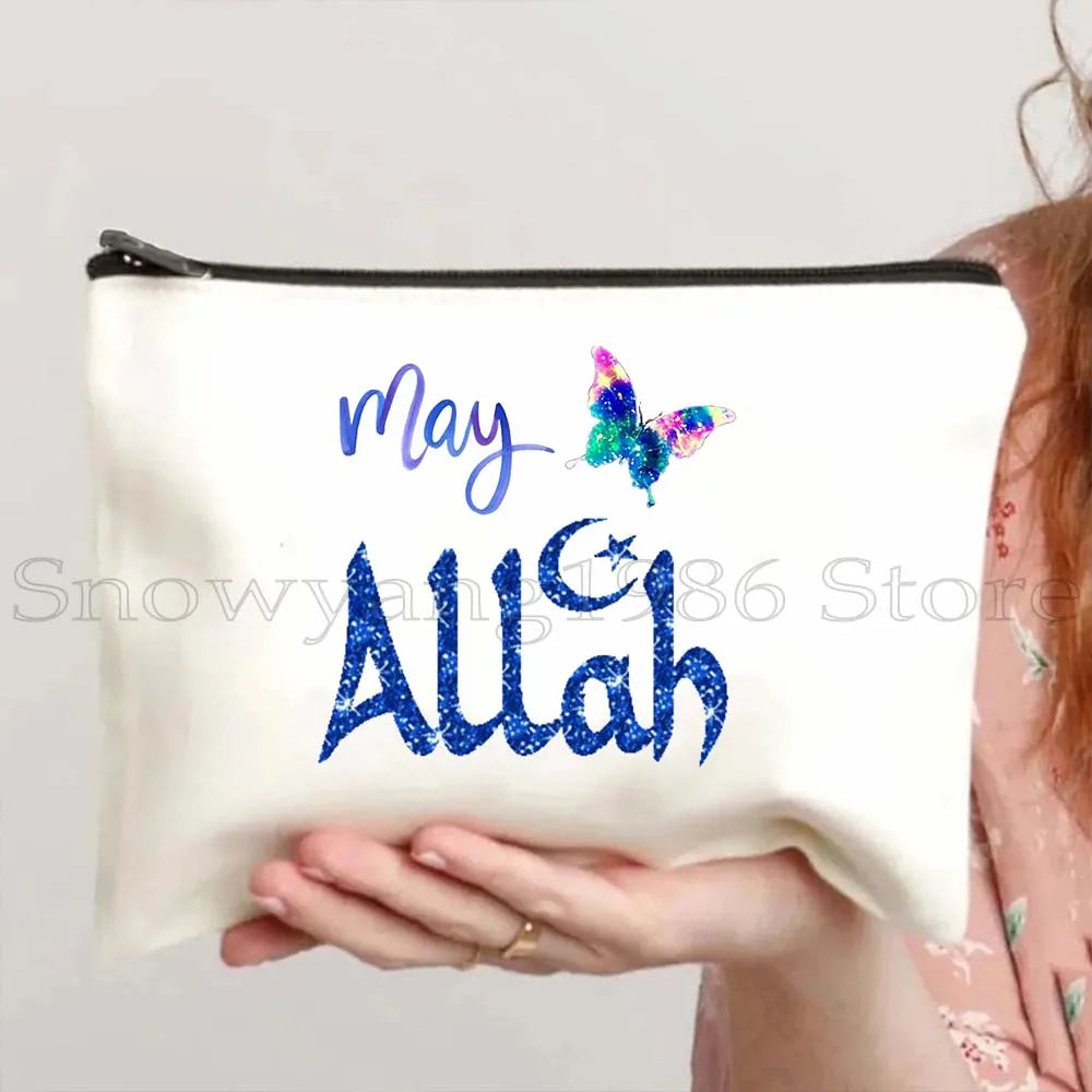 Iraqi Bismillah – Floral Quranic Makeup Bag & Pencil Pouch