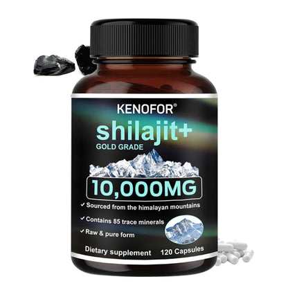 Shilajit Capsules - Increases Energy and Vitality, Supports Memory and Brain Function, , Promote Digestive Health, Non-GMO