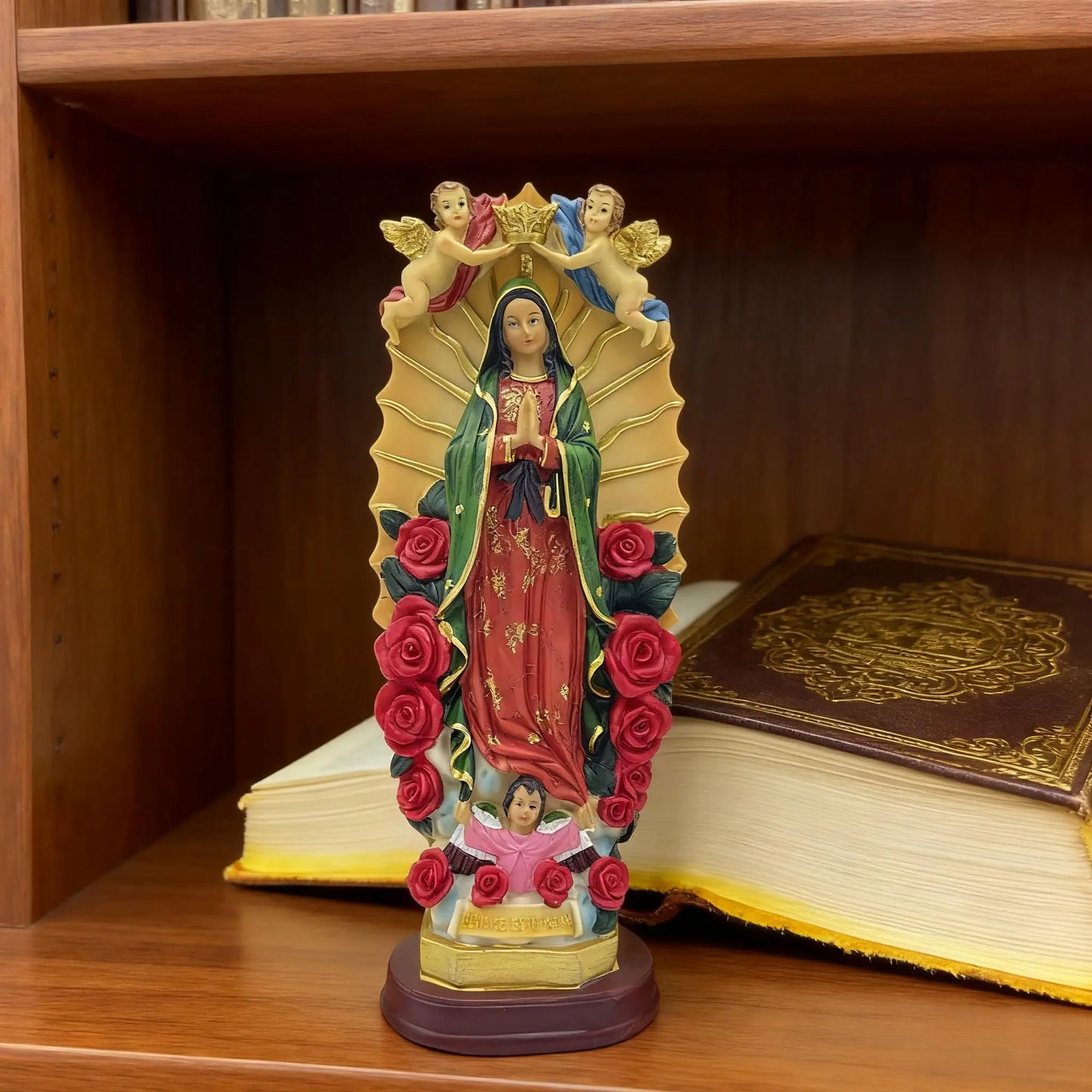 Statue of the Birth of Jesus by the Virgin Mary，the Size Is28cm/11.02in，Collectible Small Statue Ornaments，Ramadan Gifts