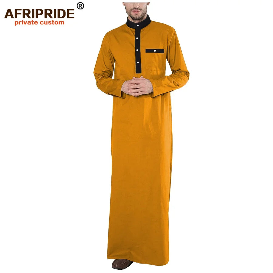 The AFRIPRIDE Jubba – Tailor-Made 100% Cotton Thobe for Men