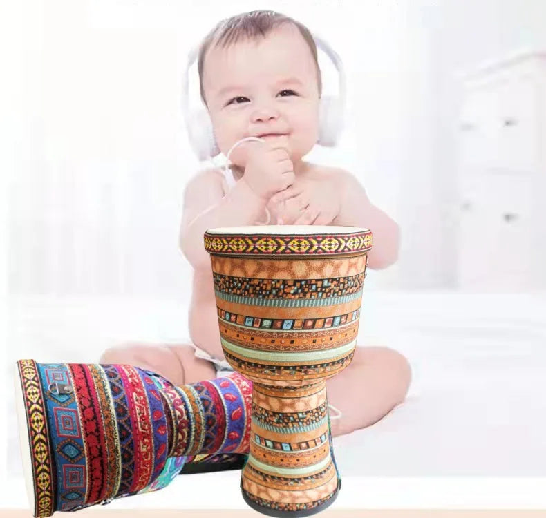 Sheepskin Djembe African Drum Children Beginner Music Drums Tambourine Adult Traditional Drum Handmade Percussion Instruments