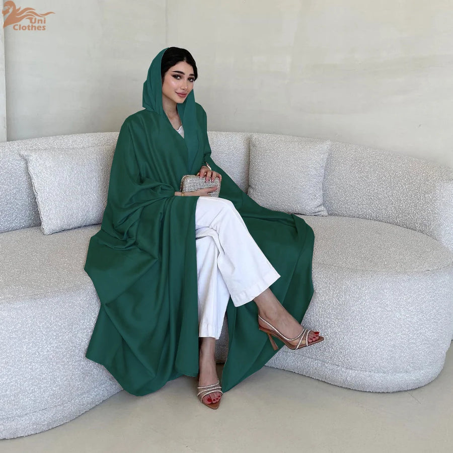 Zahraa Satin – The Solid Batwing Abaya for the Muslim Woman in America