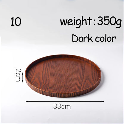 Oval Serving Trays Tableware Dessert Tea Saucer Coasters Coffee Coasters Wooden Plate Storage Food Display Home Hotel Decor