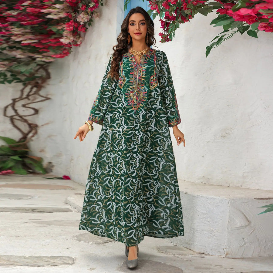 Zahraa II – The Embroidered Sleeve Kaftan for the Arab Woman in America