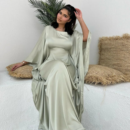 Closed Batwing Abaya Women Muslim Dress Turkish Islamic Dress Women 2024 For Party Kebaya Kaftan Turkey Caftan Marocain Femme