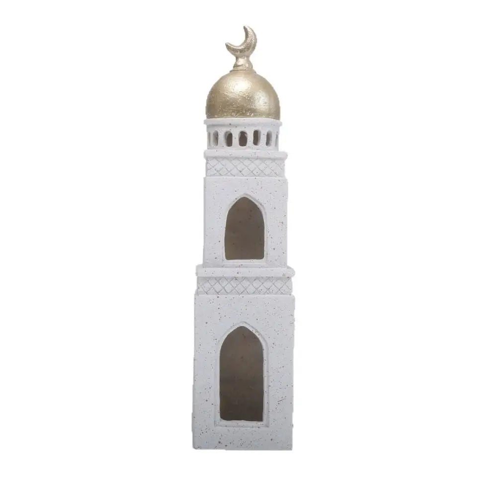 Middle Eastern Style Resin Statue Decor Kaaba Dome Castle House Mosque Islamic Desktop Ornament Islamic Theme Ramadan Muslim