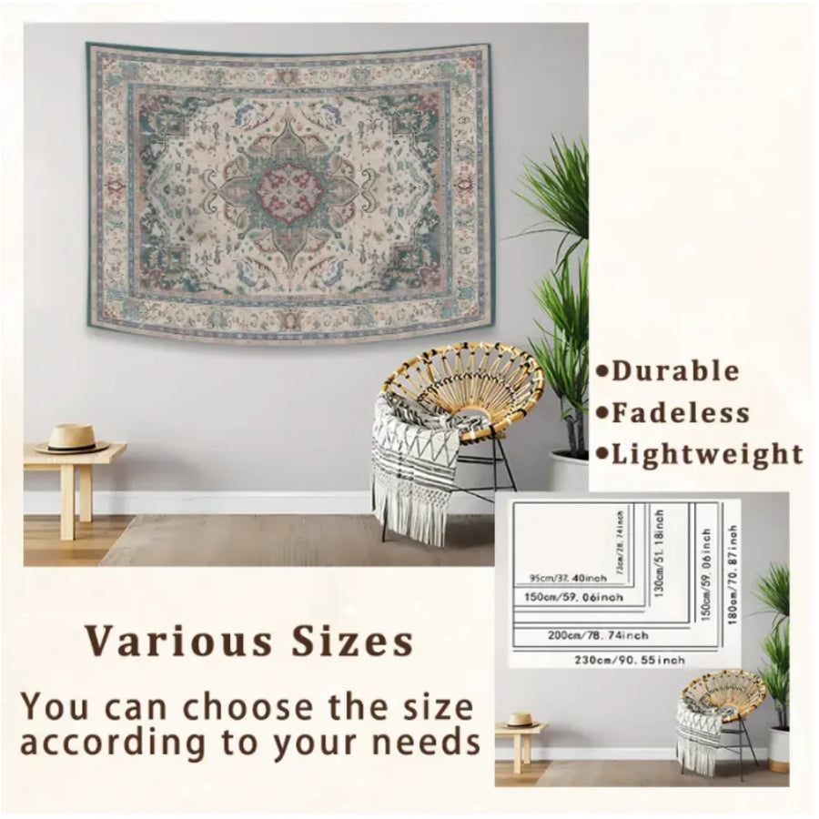 The Boho Sun – Retro Ethnic Totem Tapestry Wall Decor