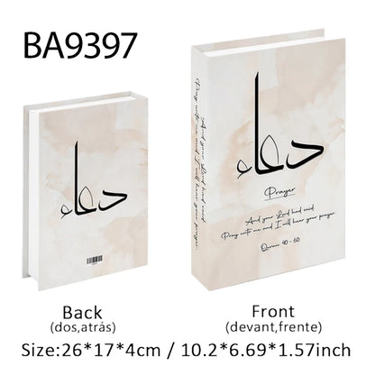 Kaaba Mosque Arch Moroccan Islamic Decorative Books Storage Box Fake Book Coffee Table Living Room Interior Home Decor Quran