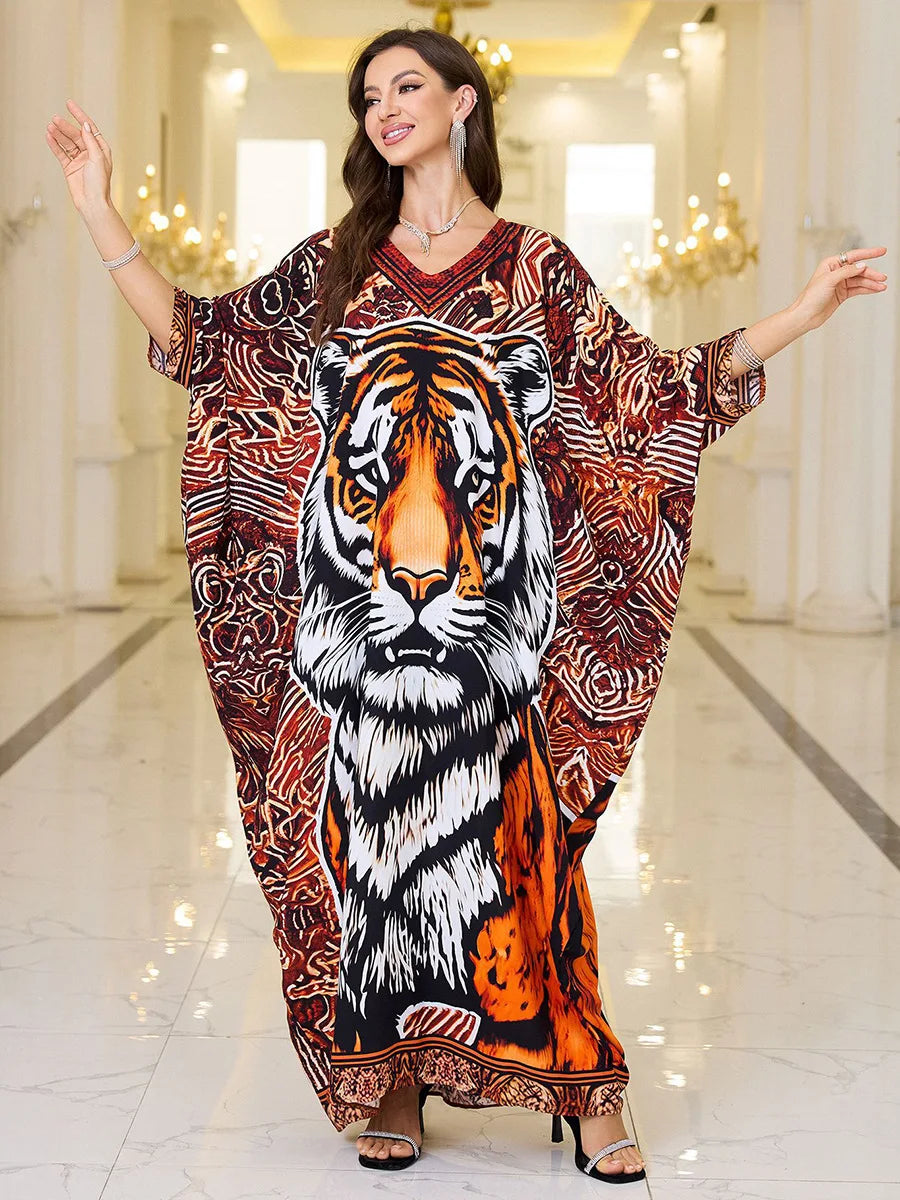 The Plus Size Moroccan Cover-Up – Embroidered Kaftan for the Arab Woman in America